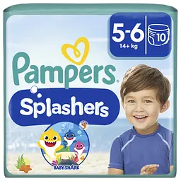 Подгузники Pampers для плавания Splashers Размер 5-6 (14+ кг) 10 шт (8001090728951)