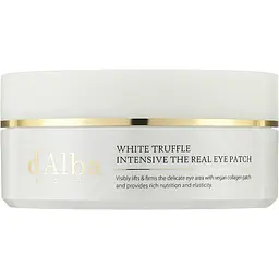 Патчі для шкіри навколо очей d'Alba White Truffle Intensive The Real Eye Patch преміальні гідрогелеві патчі з веганського колагену 68 шт. (DLB066)