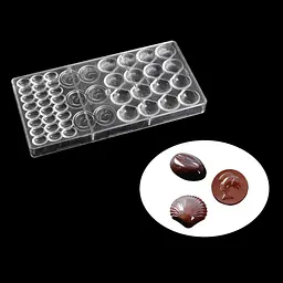 Форма полікарбонатна для шоколадних цукерок та шоколаду 13.5 x 27.5 см №2, Kitchen Master Прозорий 84513 - мініатюра 3