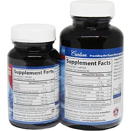 Супер DHA Carlson Super DHA Gems Norwegian Fish Oil Concentrate 60+20 желатинових капсул - мініатюра 2