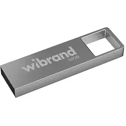 USB флеш накопичувач Wibrand 32GB Shark Silver USB 2.0 (WI2.0/SH32U4S)