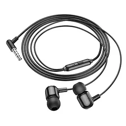 Навушники провідні вакуумні Borofone BM84 з мікрофоном Jack 3.5 чорні - мініатюра 3