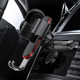 Автотримач Baseus Metal Age Gravity Car Mount (SUYL-J) Чорний - мініатюра 7