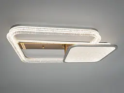 Люстра стельова LED з пультом Diasha A8819/600+400 золото 115 Вт 20 м2 - мініатюра 2