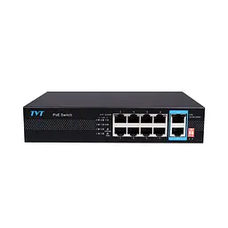 PoE-комутатор 10-портовий TVT TD-B2208S1-PGU з 8 портами PoE (77-00383) - мініатюра 2