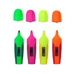 Набір маркерів Buromax highlighter pen, NEON, chisel tip, SET 4 colors (BM.8904-84) - мініатюра 1