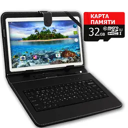 Планшет-телефон Hoozo MT232 Gold + Чохол-клавіатура + Карта пам'яті 32GB - мініатюра 2