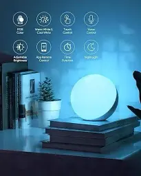 Настільна лампа розумна світлодіодна Hifree RGB Lamp T21 з регулюванням яскравості - мініатюра 4