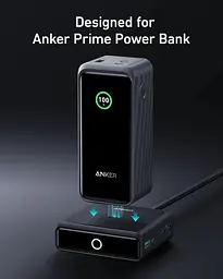 Мережевий зарядний пристрій Anker Charging Base for Anker Prime 100W Чорний (7198080) - мініатюра 2