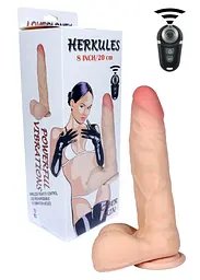 Вібратор B - Series Real Herkules 8", 23 см (тілесний) - мініатюра 7