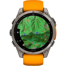 Смарт-годинник Garmin Fenix 8 AMOLED Sapphire 47mm Titanium with Spark Orange/Graphite Silicone Band (010-02904-10) [115077] - мініатюра 7