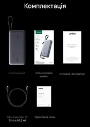 Зовнішній акумулятор - павербанк Ugreen 165W Nexode 25000mAh PB552 - мініатюра 10