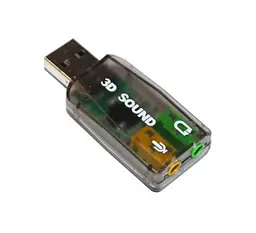 Звукова карта USB 2.0, 5.1, Dynamode 3D Sound, чорний, 90 дБ, Xear 3D, Blister (USB-SOUNDCARD2.0)