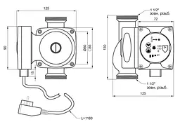 Циркуляційний насос Thermo Alliance LPS-А 25/80/130, енергозберігаючий LPSA2580130 - мініатюра 1