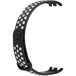 Ремінець Nike Sport Mi Band 8/9/10 Чорний Білий