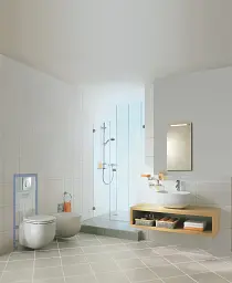 Інсталяція для унітазу Grohe Rapid SL 38721001 + овальна кнопка Skate Air Хром 30412 - мініатюра 8