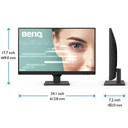 Монітор TFT 27" Benq GW2790, IPS, 100Hz, 2xHDMI, DP, колонки, чорний - мініатюра 7