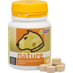 Полівітамінний комплекс Vitomax Nature для собак з сиром 100 таблеток - мініатюра 2