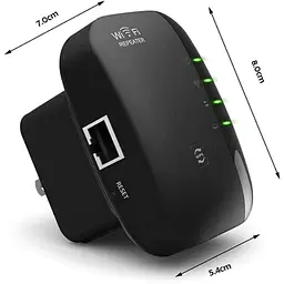 Ретранслятор репітер підсилювач сигналу Wi-Fi Pix-Link LV-WR03 Black (16171) - мініатюра 3