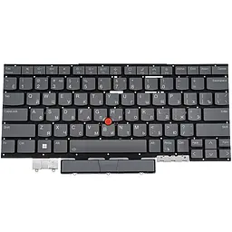 Клавіатура для ноутбука LENOVO (ThinkPad: X1 Yoga 7th Gen) rus, storm grey, підсвічування клавіш, без фрейму - мініатюра 2