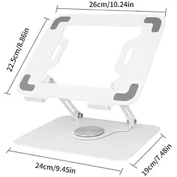 Тримач для планшета/ноутбука BeCover BC-L25 White (710715) - мініатюра 2