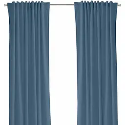 Штори на кухню та в кімнату Cosas Denim 180х270 см 2 шт сапфір (Curtains_16Indigo_DUK)