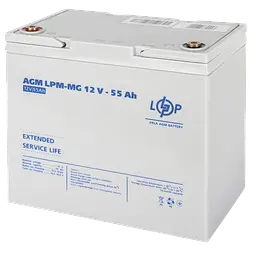 Акумулятор мультигелевий LogicPower 12 V 55 Ah - LPM-MG - мініатюра 2