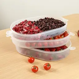 Контейнер трирівневий для зберігання МВМ My Home термостійкий білий (KP-04 WHITE) - мініатюра 9