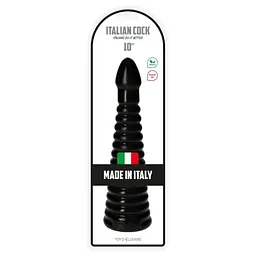 Анальна пробка Toyz4lovers Plug-Italian Cock 10", 26 см (чорний) - мініатюра 4