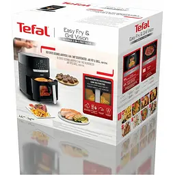 Мультипіч Tefal Easy Fry&Grill Vision Window 1550 Вт чорна (EY506810) - мініатюра 4