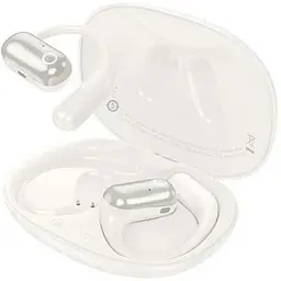 Бездротові навушники Hoco EA6 Melody open true wireless BT headset, BT5.4, 60mAh, 450mAh, 6h, Milky White
