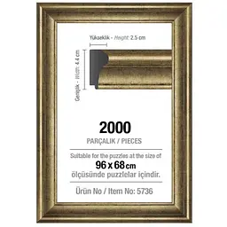 Рамка для пазлів Art Puzzle 2000 ел. 42 мм срібна (5736)