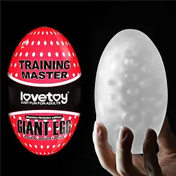 Мастурбатор Traning Master Giant Egg Masturbator Red - мініатюра 2