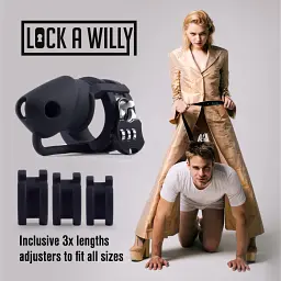 Пояс вірності для чоловіків Lock-a-Willy (чорний) - мініатюра 3