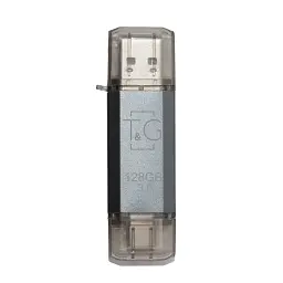 Флеш-накопичувач USB 3.0 128GB Type-C T&G 009 Star Series Silver (TG009TC-128GSL3)
