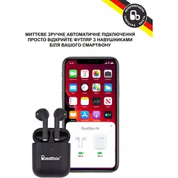 Навушники BeatBox PODS AIR 2 Wireless Charging Black (bbpair2wcb) - мініатюра 4