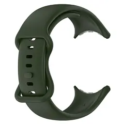 Силіконовий ремінець на смарт годинник Google Pixel Watch 3 45mm/4 45mm, Silicone, field green, зі зручною застібкою, на фітнес браслет, ArmorStandart (ARM84020) - мініатюра 3