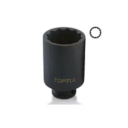 Торцева головка Toptul ударна довга 1/2" 30мм 12-гранна (KABJ1630)