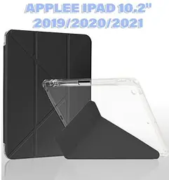 Чохол до планшета BeCover Ultra Slim Origami Transparent Apple Pencil Apple iPad 10.2 2019/2020/2021 Black (711098)