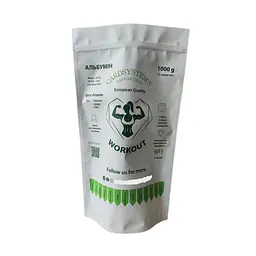 Протеїн яєчний Альбумін Egg Protein Albumin 86% зі смаком ванілі 1 кг