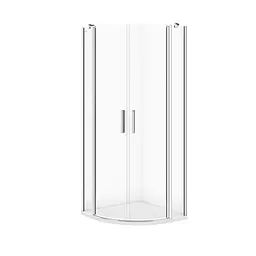 Душова кабіна Cersanit Moduo напівкругла 800x800x195 S162-009, прозорий, хром