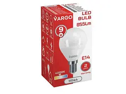 Лампа світлодіодна VARGO 9W E14 G45 4000K 220V (V-111144) - мініатюра 2