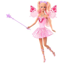 Лялька-фея Barbie Фантастичний світ Чарівна гра кольорів (JCP76) - мініатюра 3