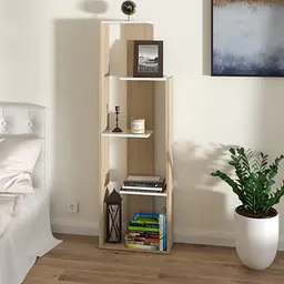 Стелаж для книг та декору FH-Odense 500х1600х200 мм Дуб Сонома/Білий