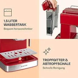 Кавоварка Klarstein Gusto Classico 1350 Вт (10035565) - мініатюра 7