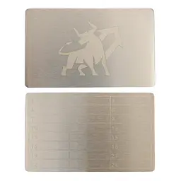 Металева пластина для зберігання сід-фрази Bull Run Mini Plate 55×90 мм (1 шт) - мініатюра 3