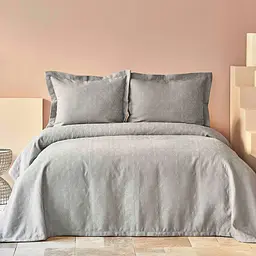 Покривало з наволочкою Karaca Home - Back To Basic gri 160x240 полуторний