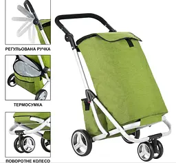 Сумка-візок ShoppingCruiser 3 Wheels Green (650071) - мініатюра 2