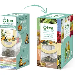 Чай Tea Moments Assorted Green tea кадді-пакет 33.6 г 15 пакетиків - мініатюра 2