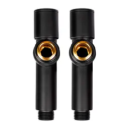 Комплект дизайн кранів Ideale Dante 1/2”x1/2” чорний - мініатюра 4